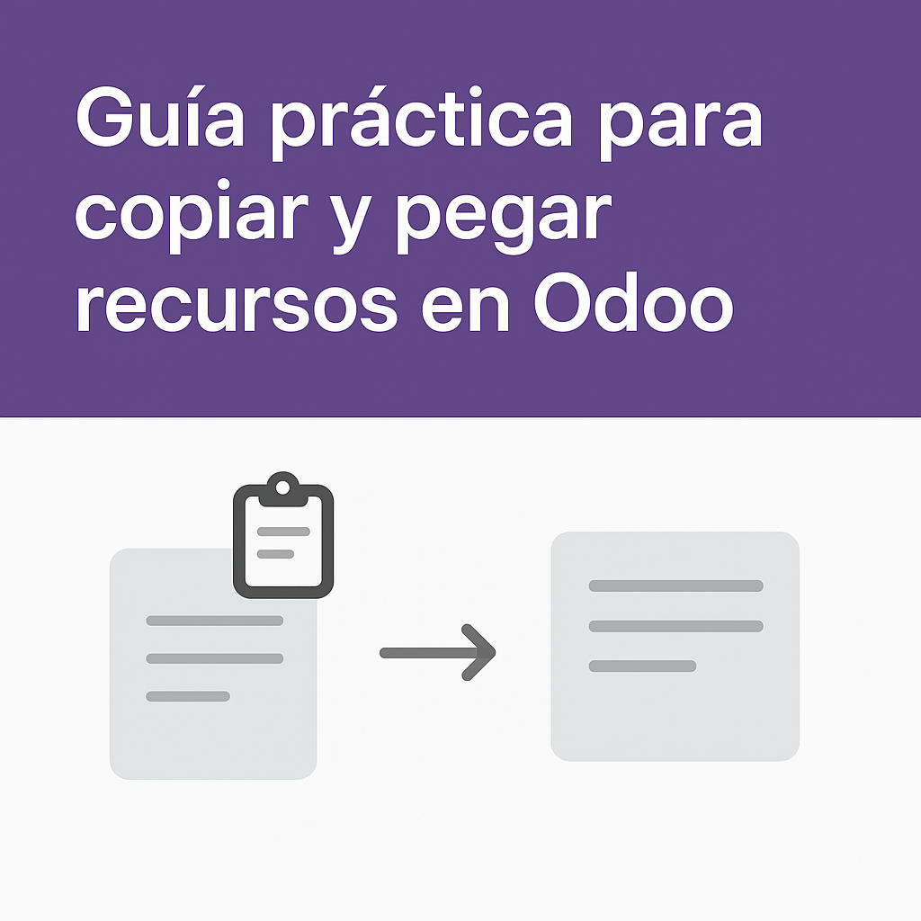 Copiar Recursos entre Presupuestos en Odoo ERP