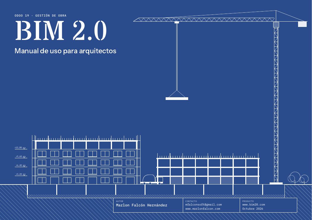 Portada: Manual de uso de BIM 2.0 para Odoo 19